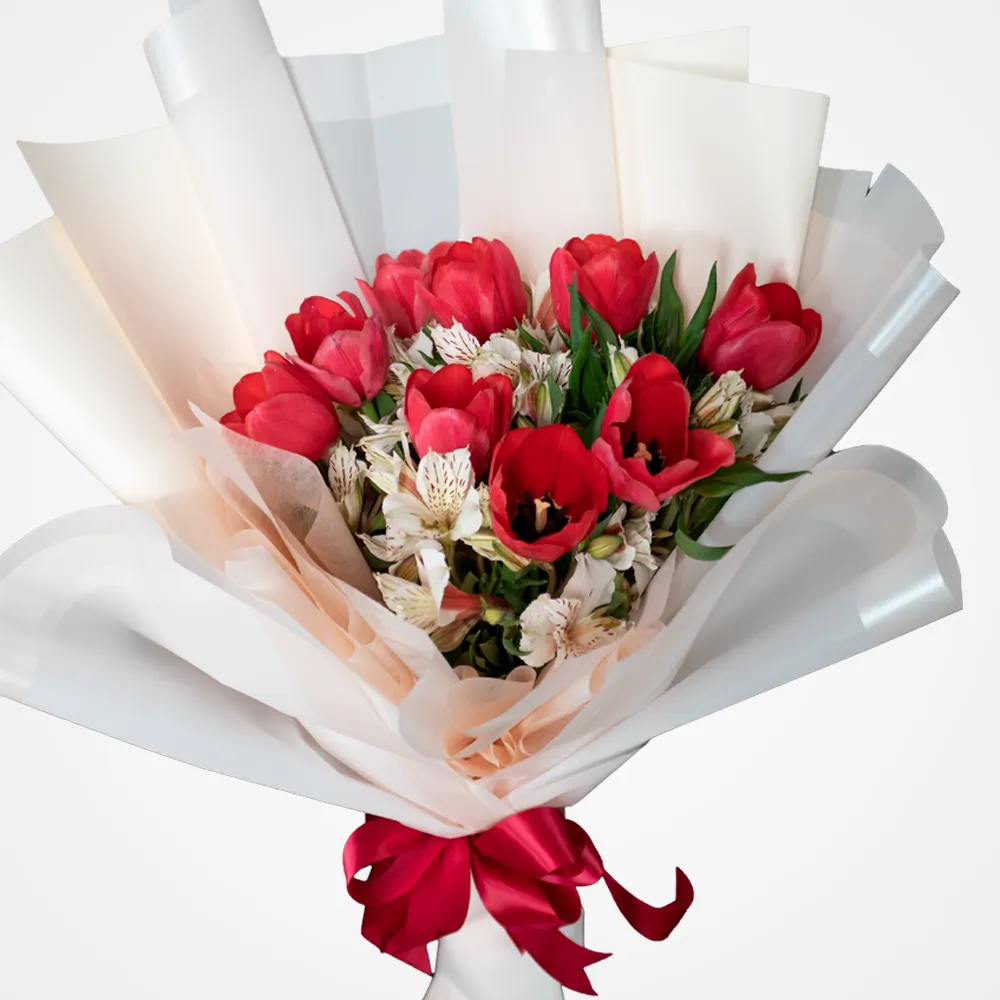 Tulipanes con astromalias frnt